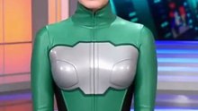 戦隊ヒーロー番組が終了しましたので.“As the Super Sentai Series program comes to an end...”  #AI #女子アナ #アナウンサー #コスプレ
