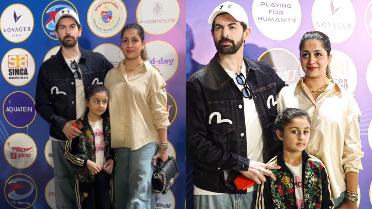 Neil Nitin Mukesh Attends ASTBCL 2026 With Wife Rukmini Sahay & Daughter Nurvi