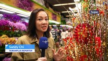 Taipei Flower Market In Full Swing Ahead of Lunar New Year