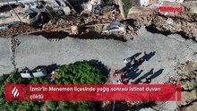 İzmir'de toprak kayması! Ortalık savaş alınına döndü: Göktaşı düştü sandım