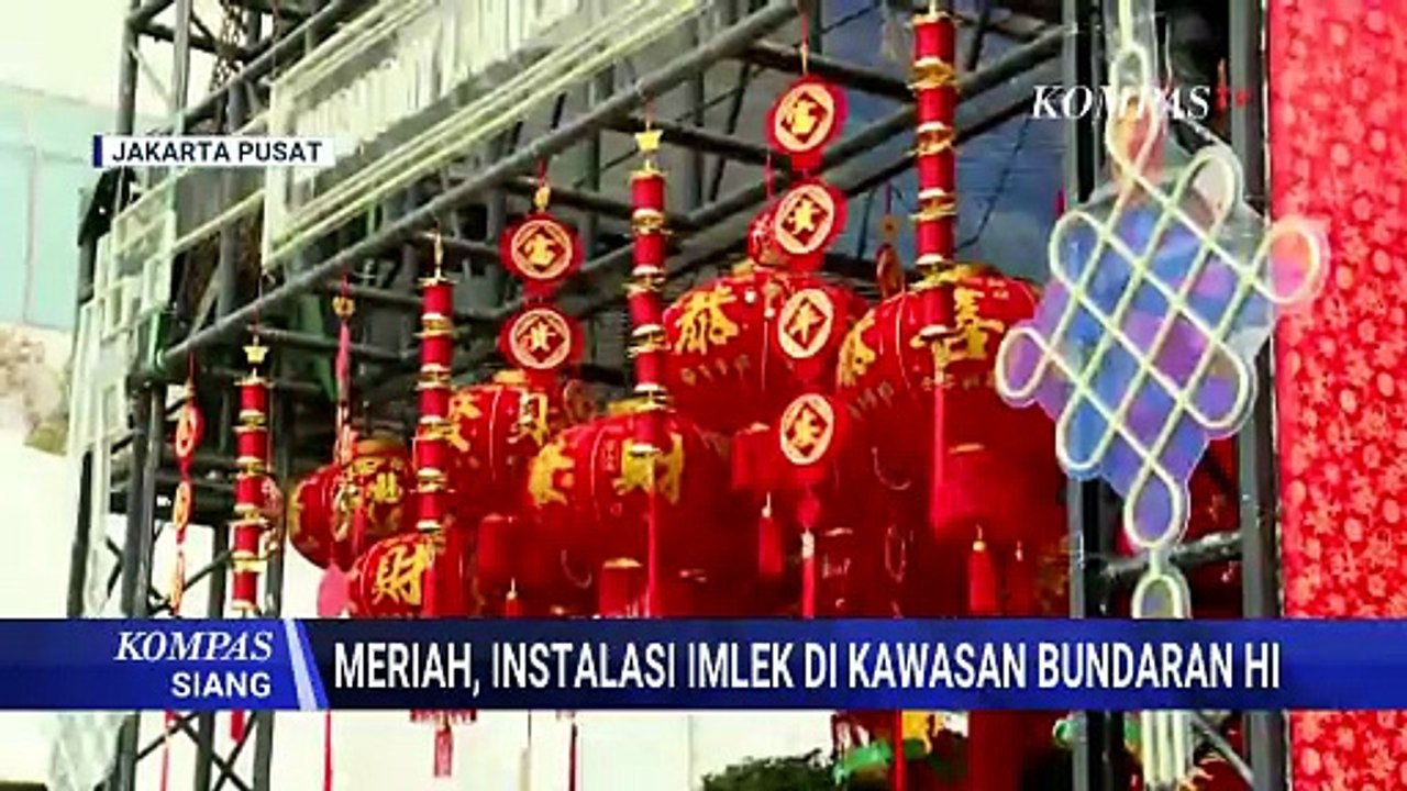 Penampakan Harmony Lantern Walk, Hiasi Bundaran HI Jelang Tahun Baru Imlek | KOMPAS SIANG