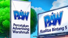 Ujian Tahan Cuaca PAW (Percetakan Advertising Warahmah) Percetakan Kendari