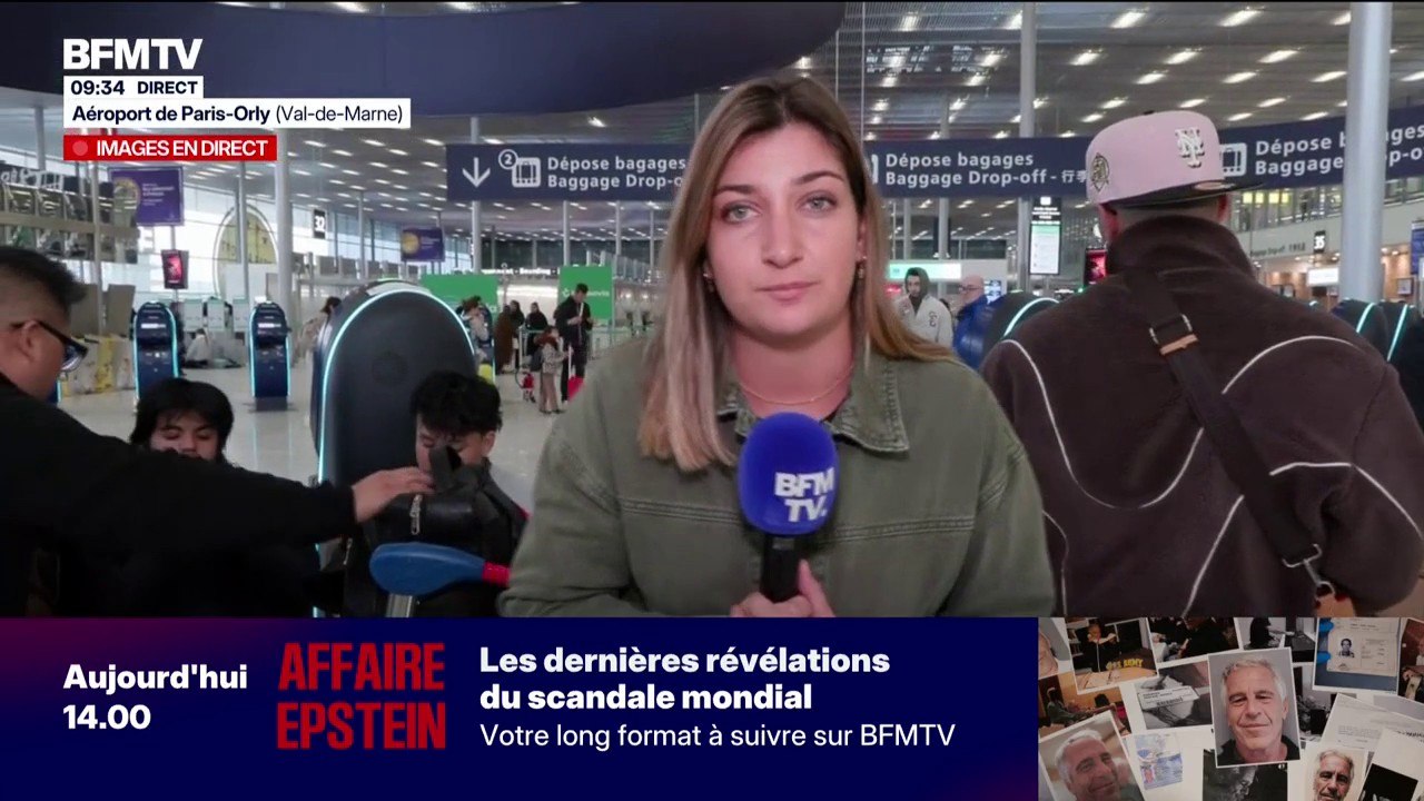 À cause de la neige, des passagers de l'aéroport d'Orly sont bloqués et sans solution