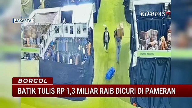 Koleksi Batik Rp1,3 Miliar Dibawa Kabur Komplotan Pencuri, ini Rekaman CCTV-nya