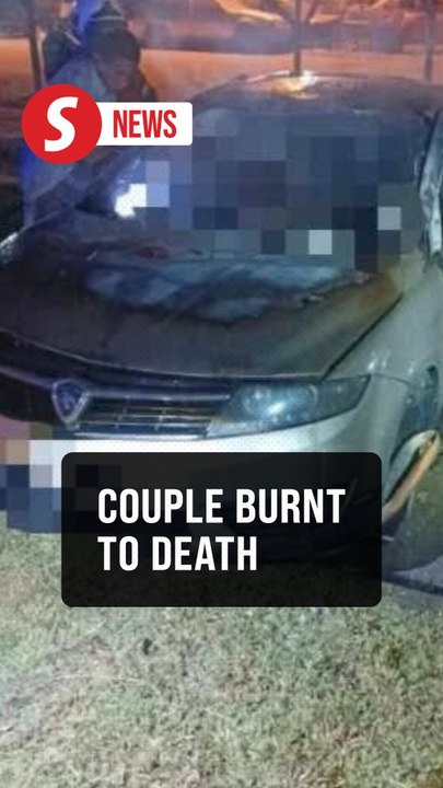 Couple killed as car goes up in flames after being rammed by SUV