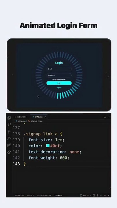 Animated Login Form | Smooth UI Transitions