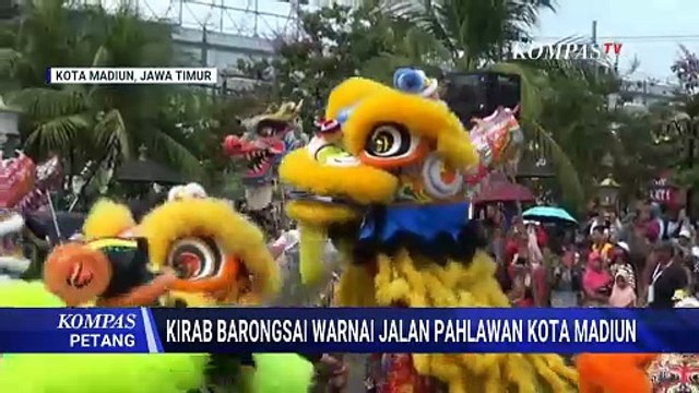 Sambut Imlek, Kirab Barongsai di Kota Madiun Tampilkan 27 Peserta & Lima Naga | KOMPAS PETANG