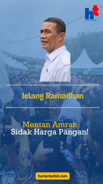 Jelang Ramadhan  Mentan Amran Sidak Harga Pangan!