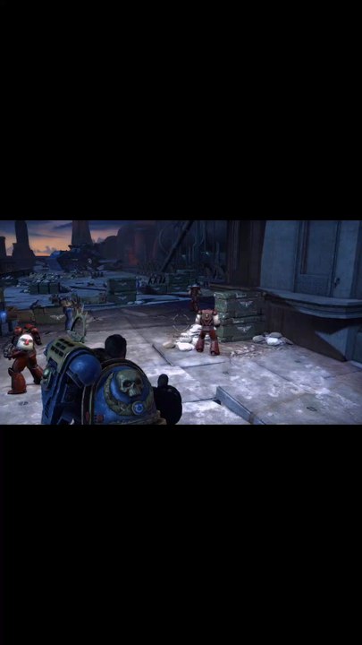 🎮 Jeux Vidéo 🎮 : Warhammer 40k Space Marines - Master Crafted Édition ! Oh c'est pas mal ça pendant un petit segment du jeu les Blood Ravens nous prêtes main forte pendant une bataille contre les hérétiques du Chaos !