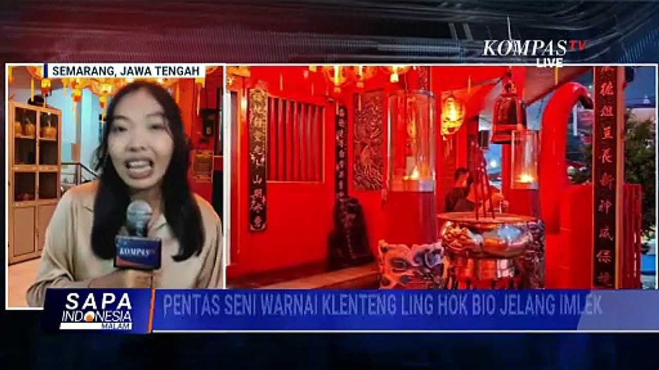 Suasana Persiapan Imlek di Klenteng Ling Hok Bio Semarang, Ini Rangkaian Acaranya | SAPA MALAM