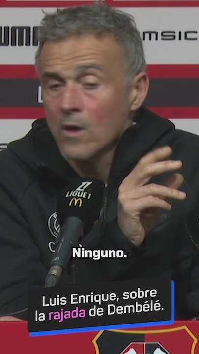 Luis Enrique explota tras la rajada de Dembélé