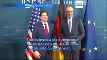 Rubio pide a Europa que salve a Occidente alineándose con EE.UU. en Múnich
