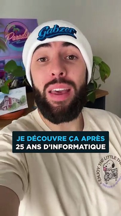 25 ans d'informatique et je découvre ça que maintenant !