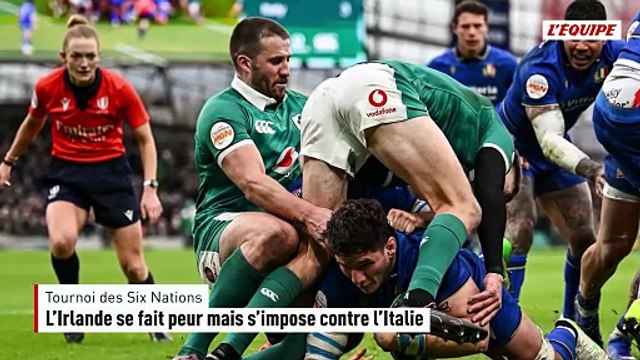 Après sa défaite contre la France, l'Irlande se fait peur mais s'impose contre l'Italie pour son deuxième match - Rugby - Tournoi des 6 Nations