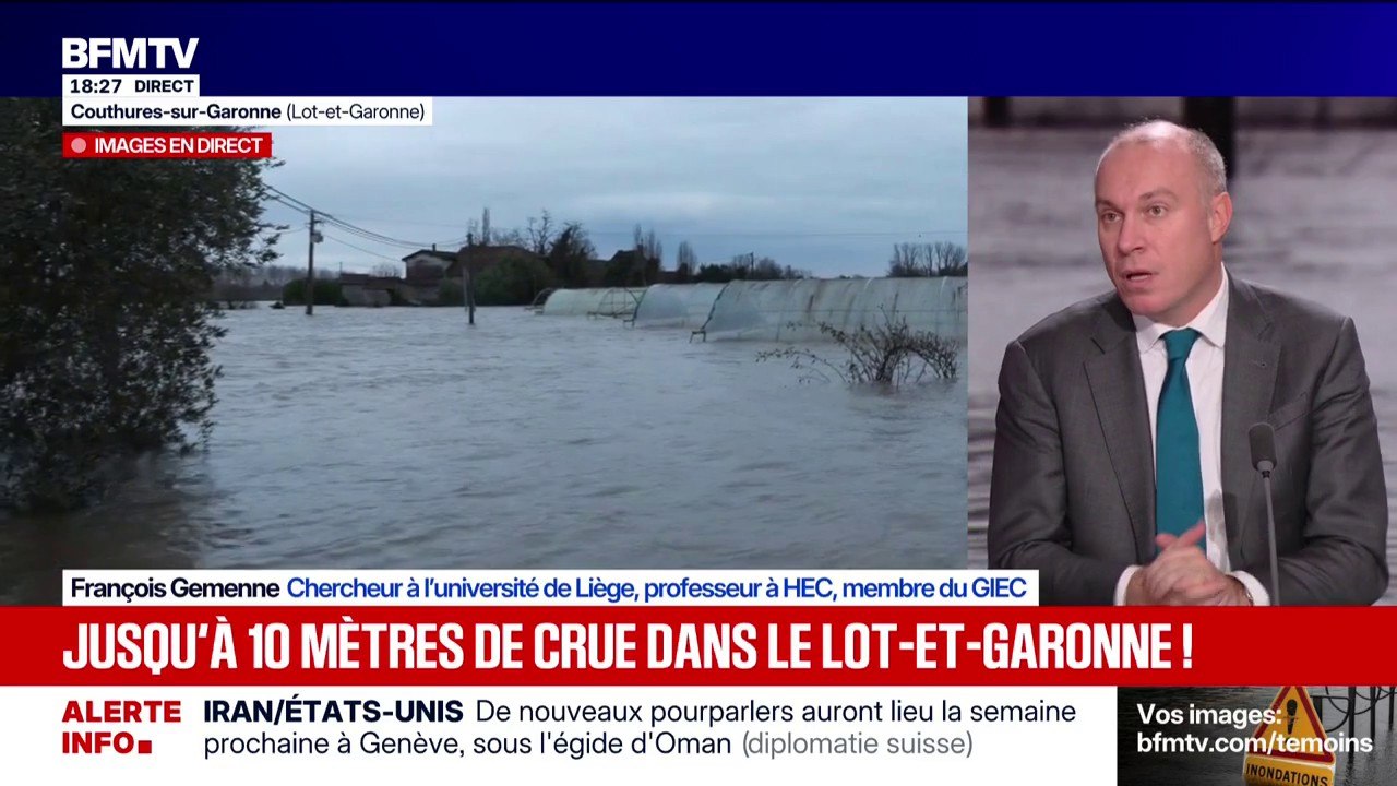 "Les dégâts provoqués par les catastrophes climatiques doublent tous les cinq ans" , déclare François Gemenne, membre du Giec