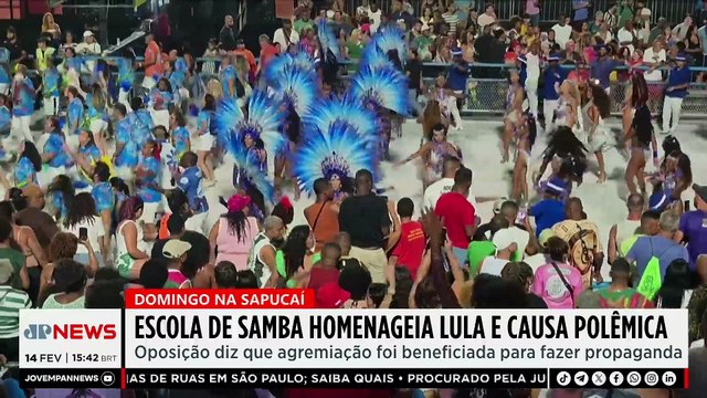 Carnaval no RJ: escola de samba homenageia Lula e gera polêmica na Sapucaí