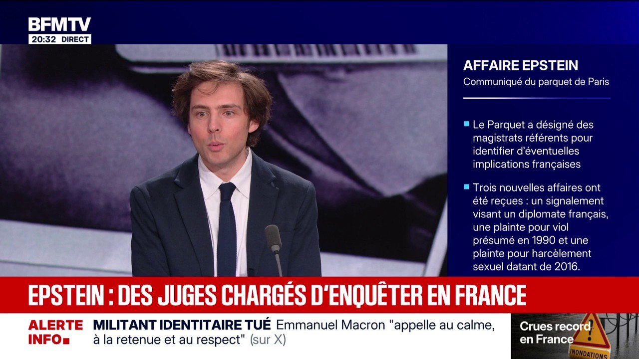 Me Mathias Darmon, avocat d'"Innocence en danger", réagit à la désignation de magistrats par le parquet de Paris dans l'affaire Epstein