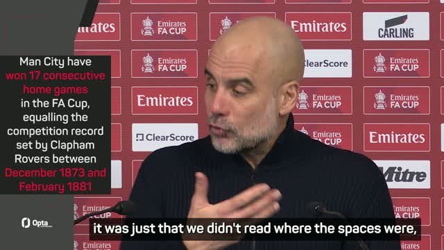 Guardiola not impressed with Man City in win over Salford