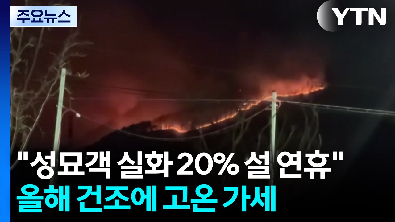 "성묘객 실화 20% 설 연휴"...고온 건조 속 '화약고' 우려 / YTN