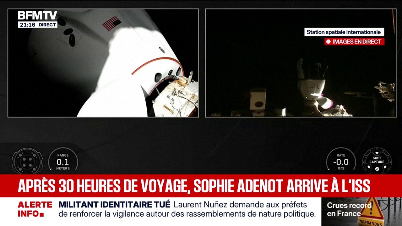 L'amarrage de Sophie Adenot et des astronautes de Crew-12 à l'ISS est en cours