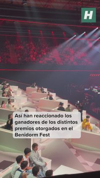 Así han reaccionado los ganadores de los distintos premios otorgados en el Benidorm Fest