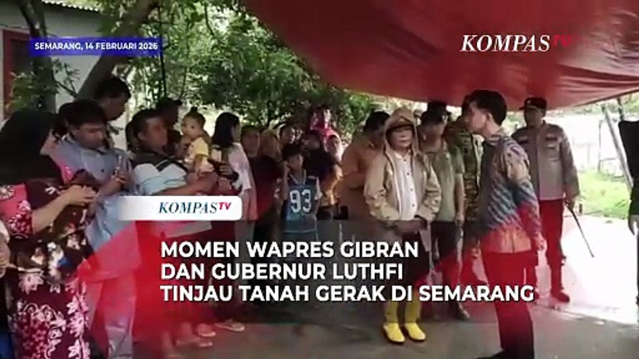 Momen Wapres Gibran dan Gubernur Luthfi Tinjau Tanah Gerak di Kampung Sekip, Semarang