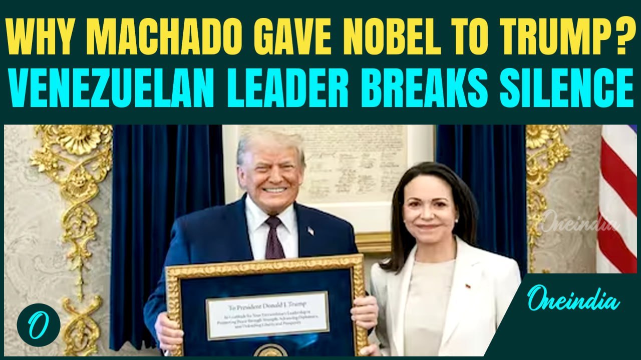 Venezuela’s Maria Corina Machado BREAKS Silence on Giving Nobel Peace Prize to U.S President Trump
