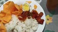 menu kentang balado+telur asin 🥚