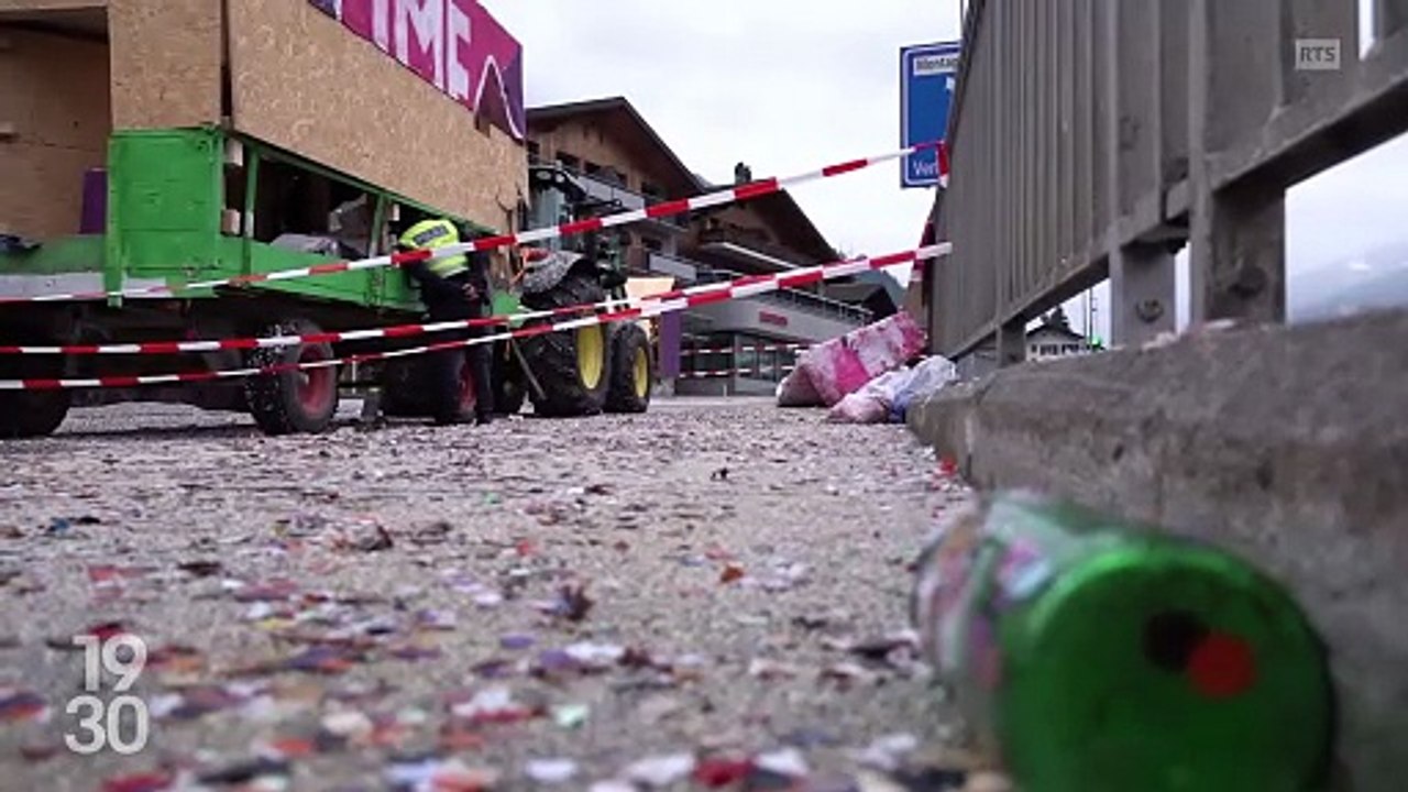 Suisse : Onze personnes blessées lors d'un carnaval au Châble, dans le sud-ouest du pays, par une explosion sur un char transportant un canon à confettis