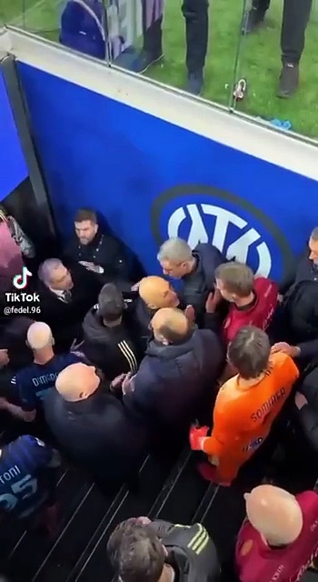 Juventus Coach Spalletti and GM Comolli vs the Ref post Derby D Italia after controversial calls r soccer