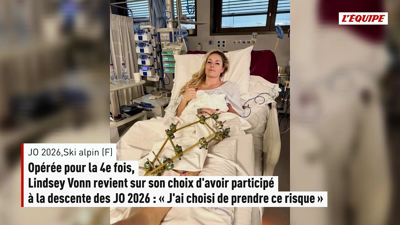 Opérée pour la 4e fois, Lindsey Vonn sur son choix d'avoir participé aux JO 2026 : « J'ai choisi de prendre ce risque » - Jeux Olympiques - Ski alpin (F)