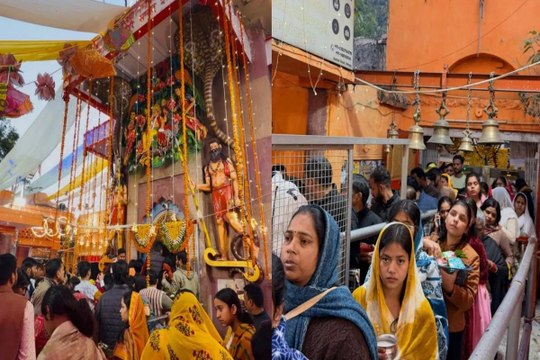 महाशिवरात्रि पर मची धूम, मनकामेश्वर मंदिर में उमड़ा आस्था का सैलाब
