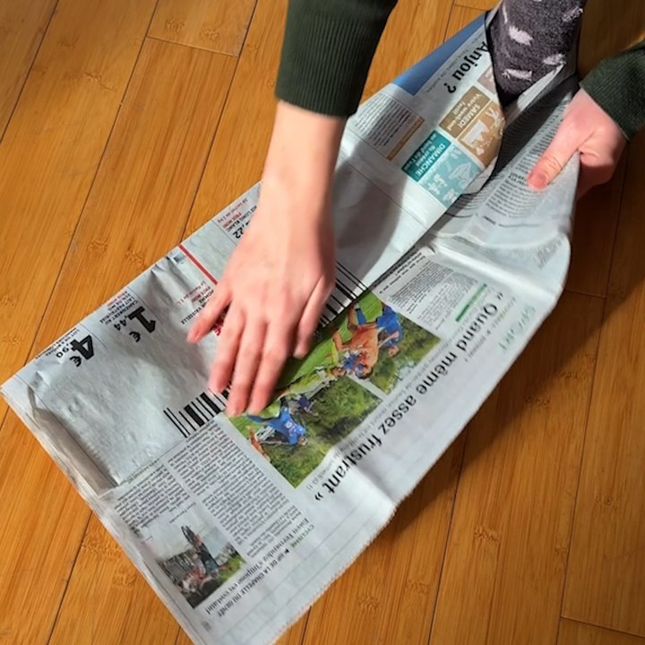 Turn Newspaper Into Comfy Slippers 🔥👣