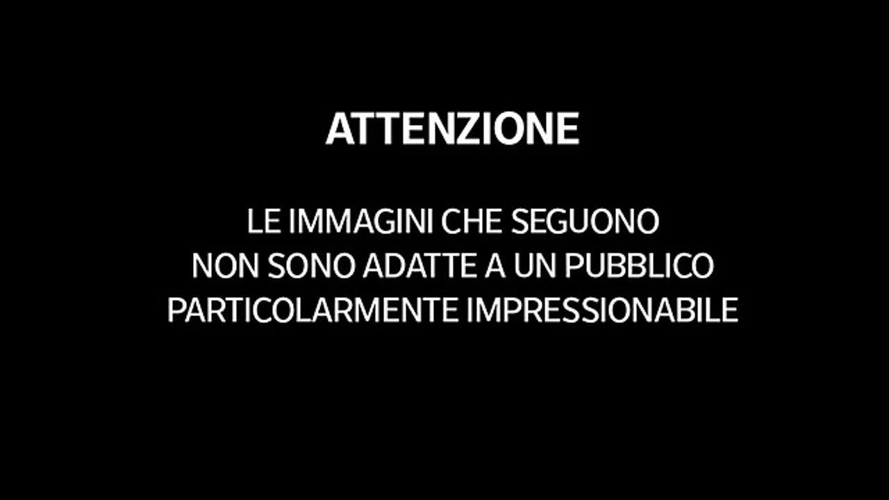 A man attempts to kidnap a little girl. The video was released by police in Italy.