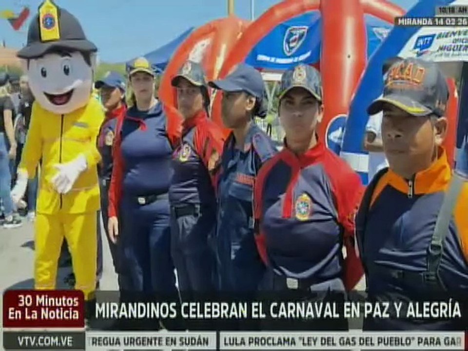 Mirandinos visitan lugares turísticos en celebración de los Carnavales 2026