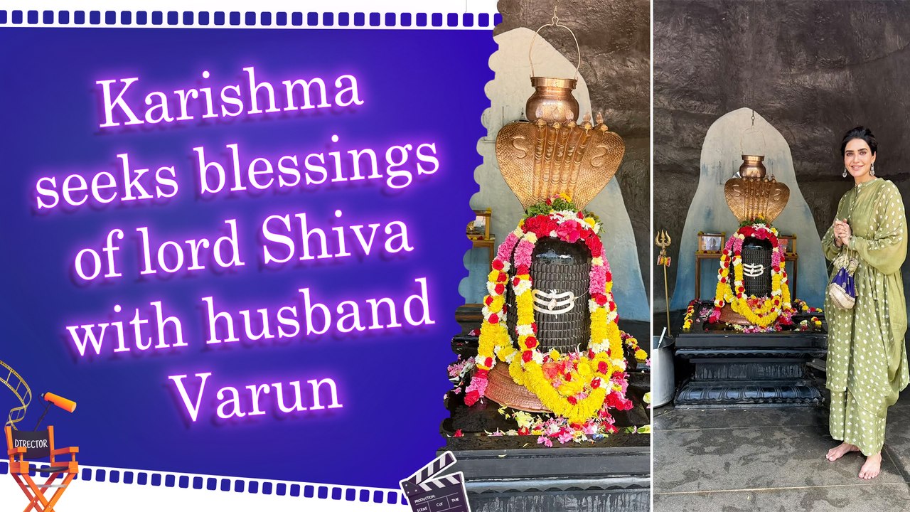 Karishma Tanna celebrates Mahashivratri with husband Varun Bangera, shares divine temple moments