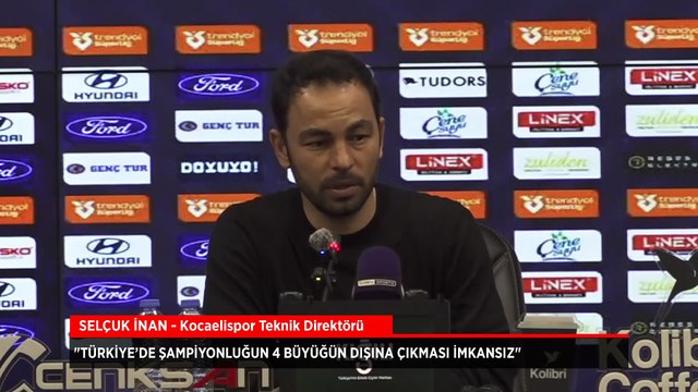 Kocaelispor Teknik Direktörü Selçuk İnan: Hak edilmiş galibiyet oldu