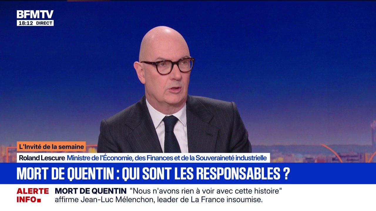 Mort de Quentin à Lyon: "C'est un drame horrible", déclare Roland Lescure, ministre de l'Économie