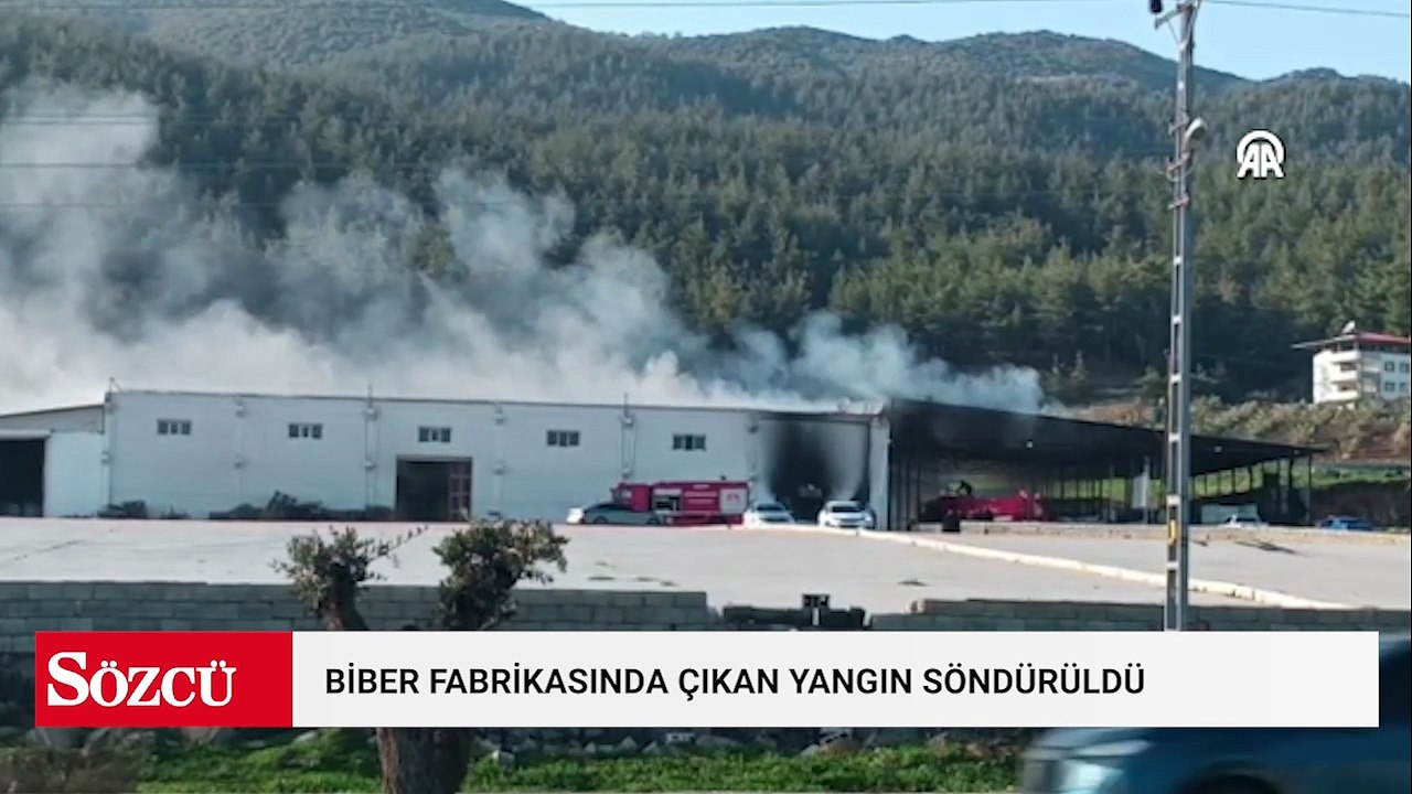 Gaziantep'teki biber fabrikasında çıkan yangın söndürüldü