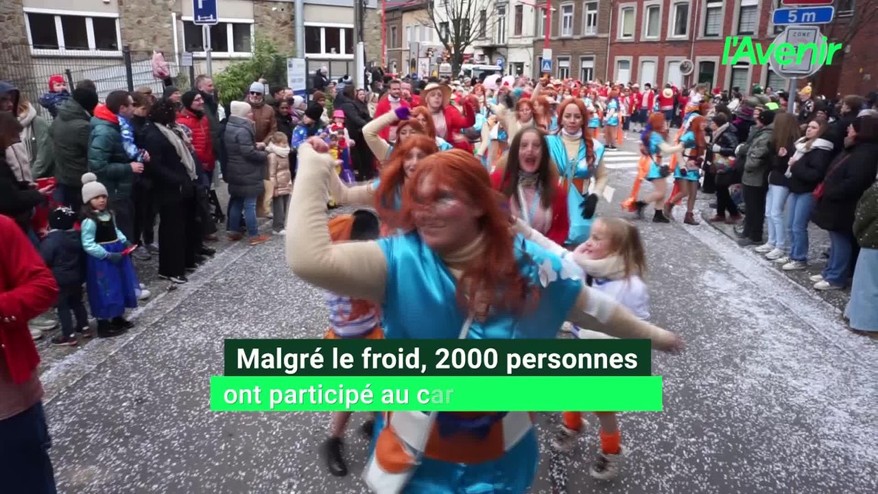 Malgré le froid, 2000 personnes ont participé au carnaval de Dolhain