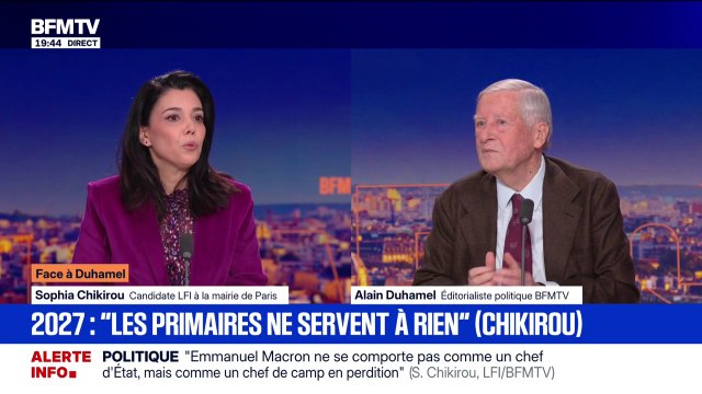 Présidentielle 2027: Les primaires ne servent à rien , explique Sophia Chikirou, candidate LFI à la mairie de Paris