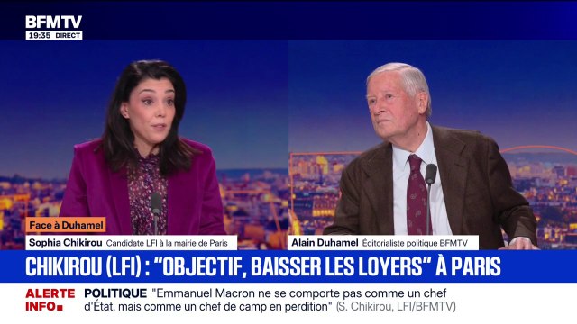 Logement: L'objectif aujourd'hui, c'est de baisser les loyers , déclare Sophia Chikirou, candidate LFI à la mairie de Paris