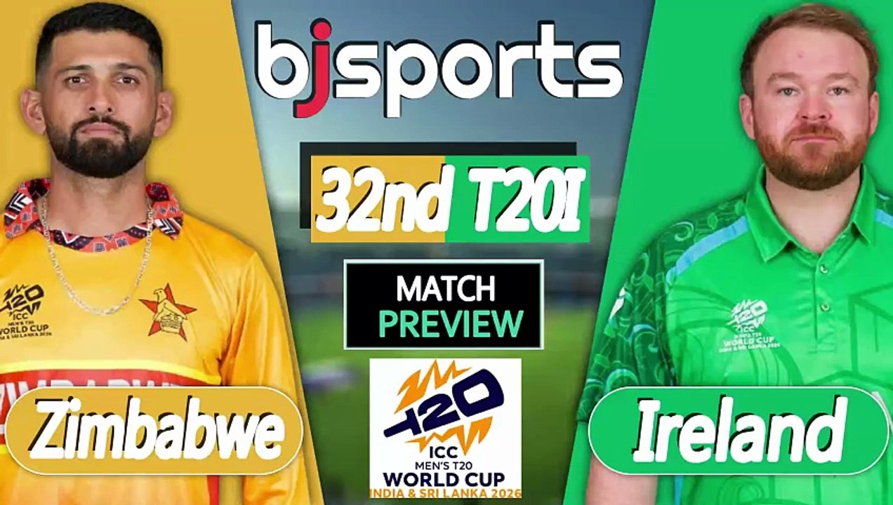 T20 World Cup 2026 | Ireland vs Zimbabwe 32nd Match T20l Match Preview |