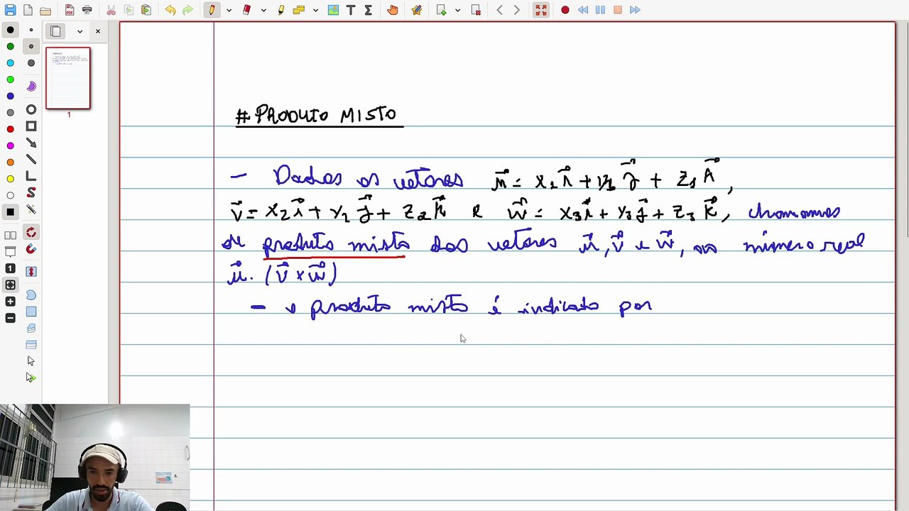 O que é Produto Misto? Definição e Como Calcular (u, v, w) | VET&GEO-A3.55