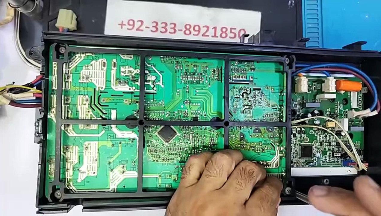 Haier Dc inverter ac E7 error outdoor pcb barsh may E7 aata hai thandy mousam may E7 aata hai Babar