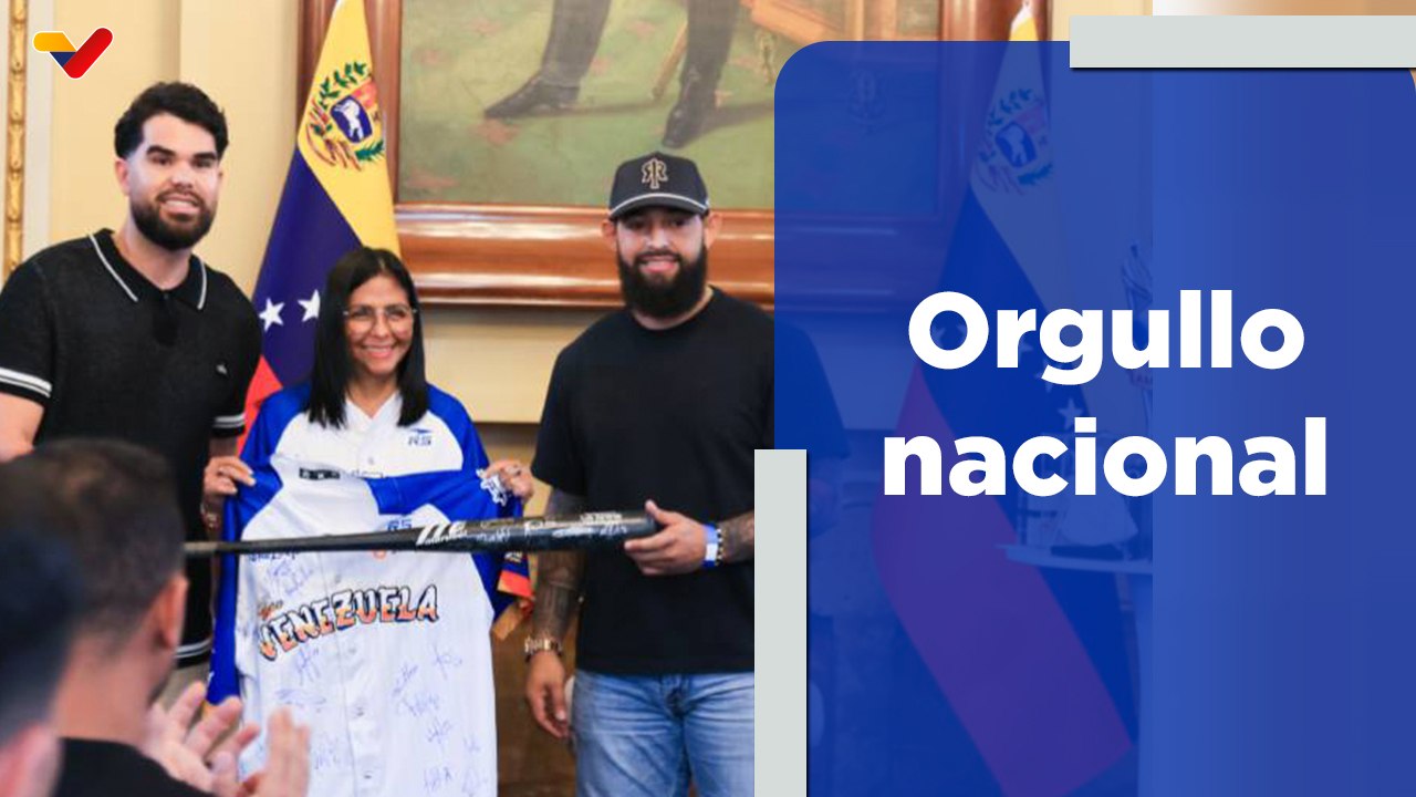 Deportes VTV | Presidenta (E) recibió a los Navegantes del Magallanes en el Palacio de Miraflores