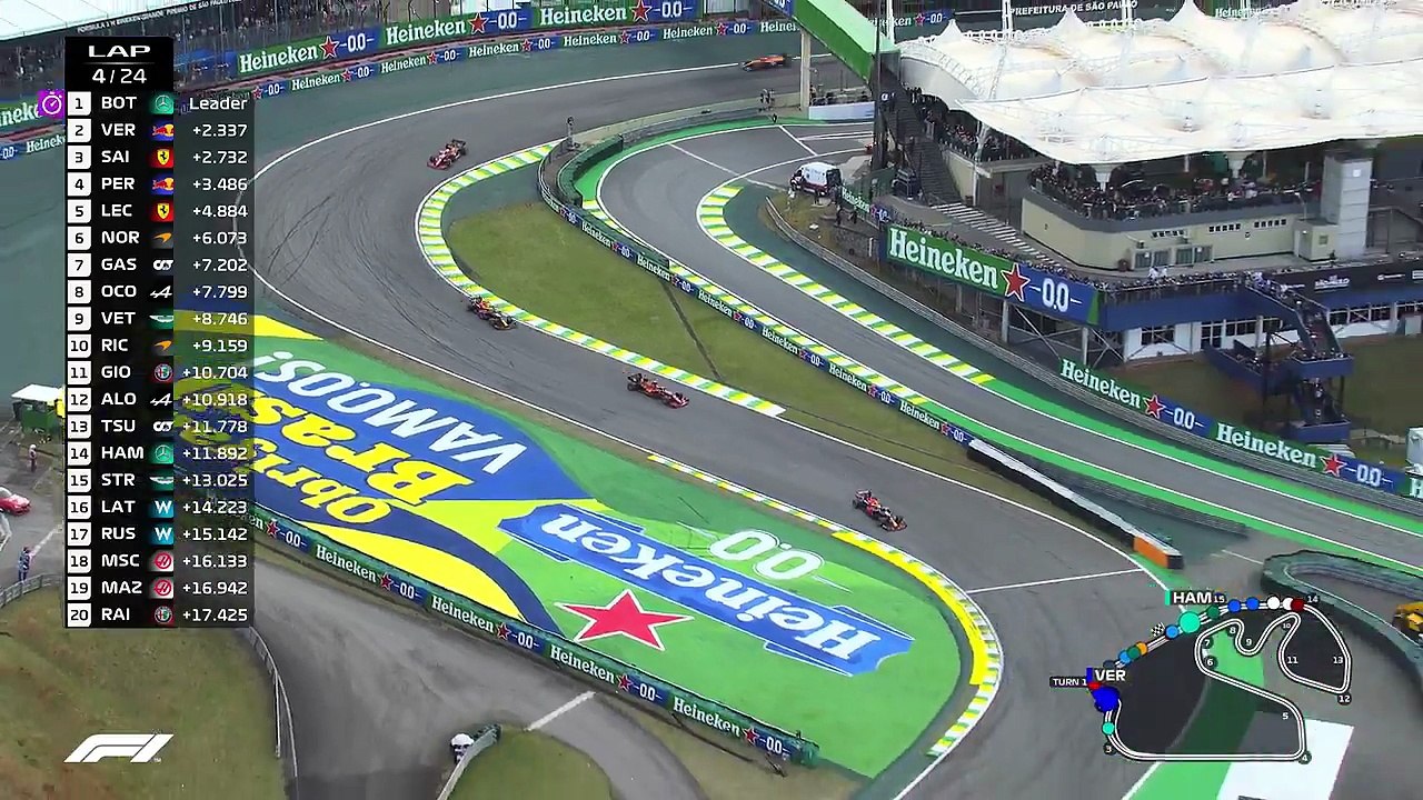 F1 Sprint Highlights | 2021 Heineken Brazilian Grand Prix