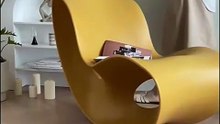 Modern Voido Design Rocking PE Plastic Lounge Chair