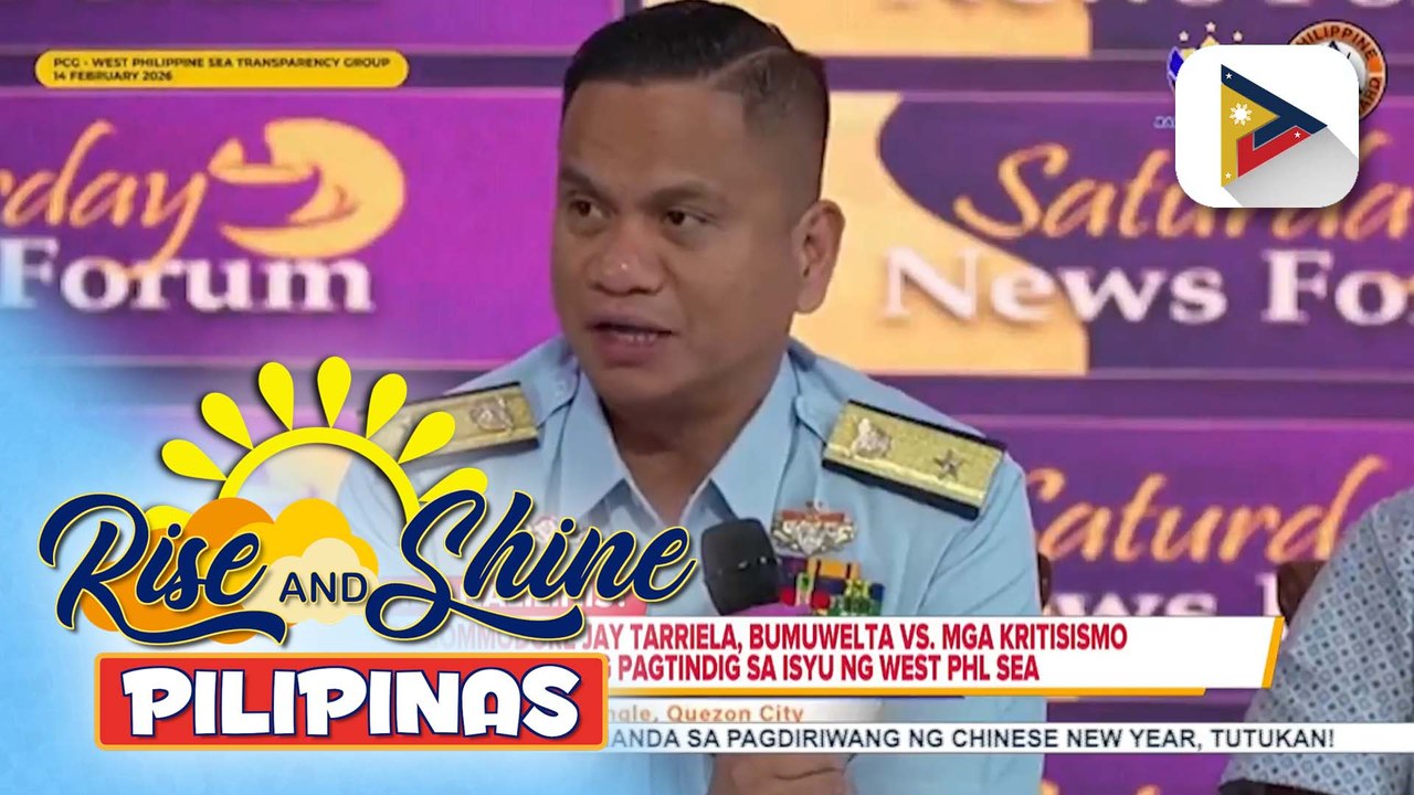 PCG Commodore Jay Tarriela, bumuwelta vs. mga kritisismo sa kanyang pagtindig sa isyu ng West Philippine Sea | ulat ni Denisse Osorio