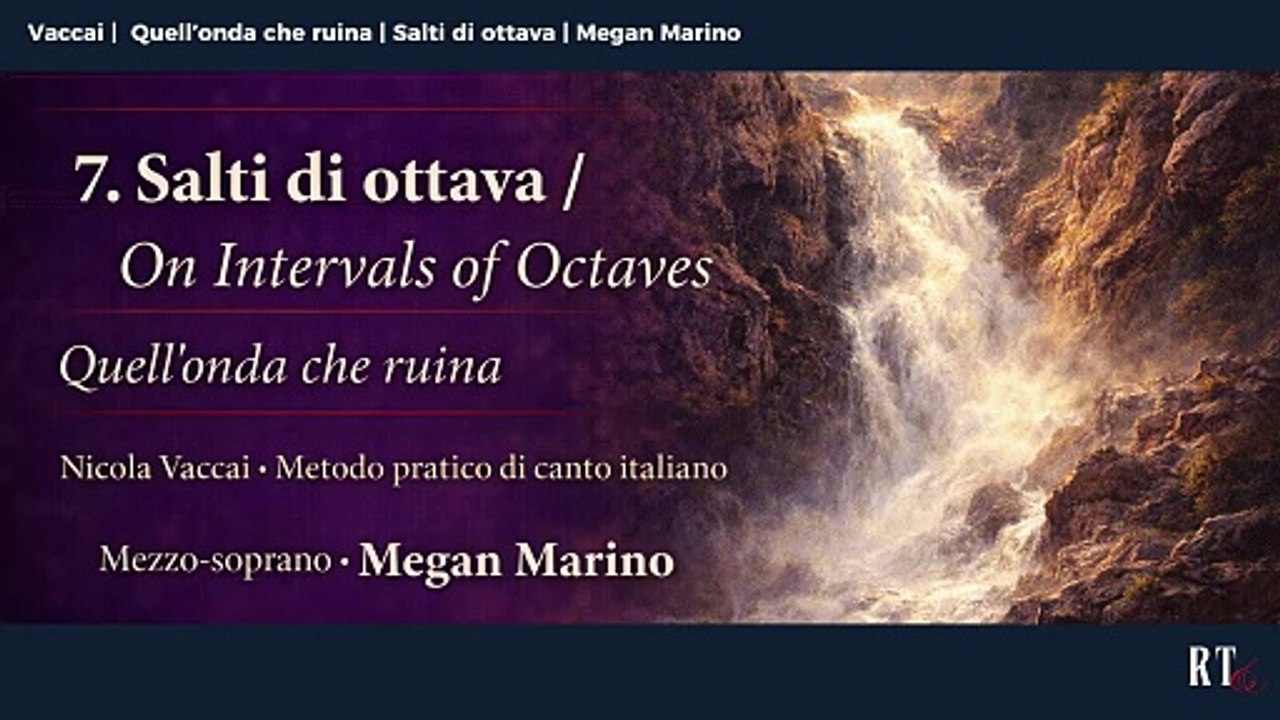 Quell’onda che ruina ( Vaccai |  Salti di ottava ) Megan Marino Mezzo-soprano